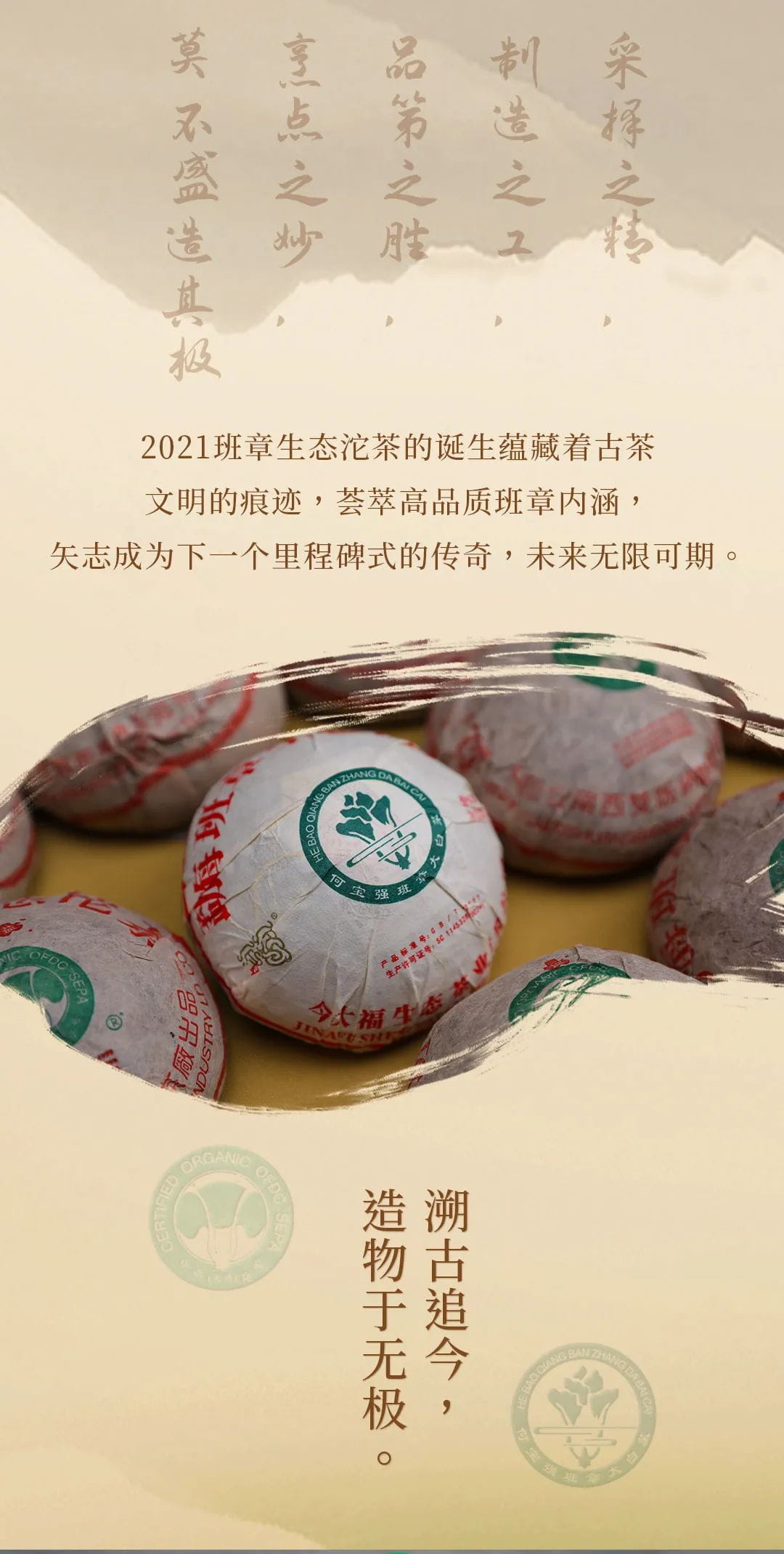 今大福2021年班章生态青沱（灰纸沱）
